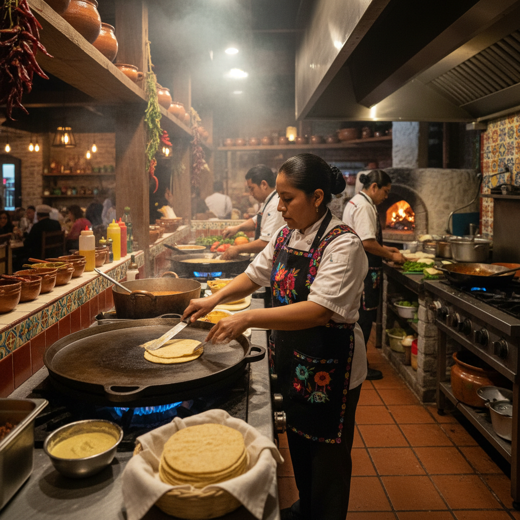 MEXICANO Restaurant Kitchen